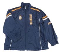 Tmavomodrá šusťáková fotbalová bunda Juventus