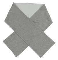 Sivá pletená podšitá šál