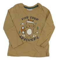 Béžové triko s medvídkem So Cute