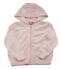 Svetloružová plyšová prepínaci mikina s Minnií a kapucňou Disney