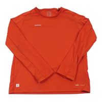 Červené funkční sportovní triko Decathlon