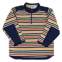 Farebná pruhovaná fleecová mikina GAP