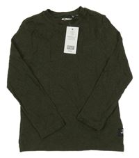 Nové - Olivové vzorované triko F&F