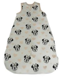 Bílo-broskvový bavlněný zateplený spací pytel s Minnií 