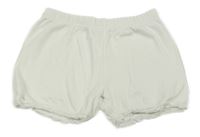 Biele bavlnené kraťasy s čipkou H&M
