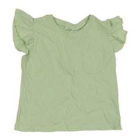 Světlezelené tričko s kapsou 