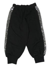 Čierne tepláky so striebornymi flitre River Island