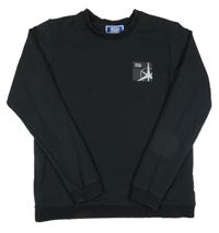 Čierne tričko s potlačou Jack & Jones