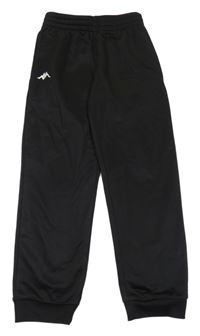 Černé sportovní cuff kalhoty Kappa
