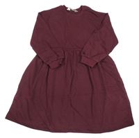 Slivkové teplákové šaty H&M