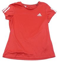 Červené funkční sportovní tričko Adidas
