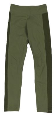 Khaki-tmavokhaki sportovní legíny H&M