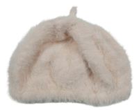 Světlerůžová chlupatá čepice zebra