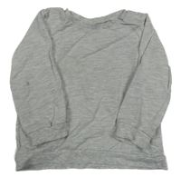 Svetlosivá melírovaná mikina H&M