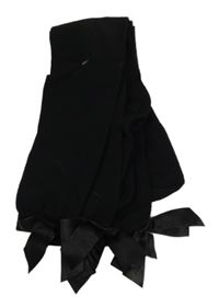 Nové - 2x - Černé podkolenky s mašlí