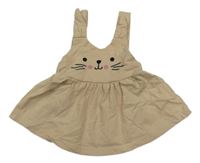 Svetlobéžové teplákové šaty s čumáčkem dopodopo