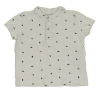 Bílé tričko s lodičkami PRIMARK