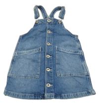 Modré rifľové prepínaci šaty H&M