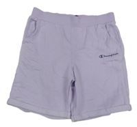 Levandulové chino teplákové kraťasy s logom Champion