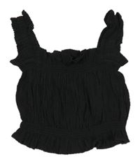 Čierny mačkaný crop top