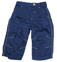 Tmavomodré plátenné nohavice George