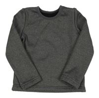 Tmavosivá melírovaná thermo tepláková mikina PRIMARK