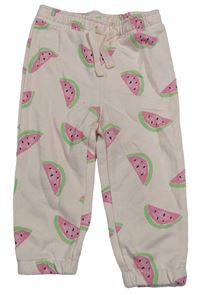 Světlerůžové tepláky s melouny Primark