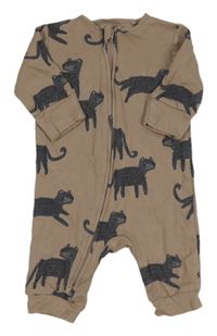 Hnedý overal s zvířaty Next