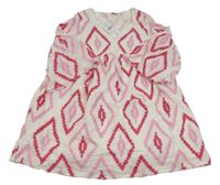 Nové - Bílé vzorované šaty F&F