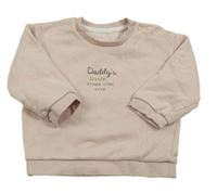 Pudrová mikina s nápisom George