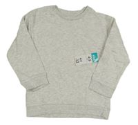 Nové - Svetlosivá melírovaná mikina Matalan