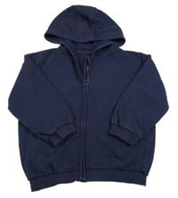 Tmavomodrá prepínaci mikina s kapucňou George