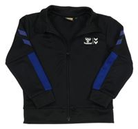 Čierna športová prepínaci mikina s logom Hummel