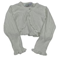 Biele perforované svetrové bolerko Bob der Bär