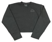 Antracitová športová crop mikina s logom KappaxPrimark