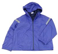 Modrofialová šusťáková jarní funkční bunda s kapucí Crane