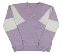 Levandulovo-biela mikina s nápisom C&A