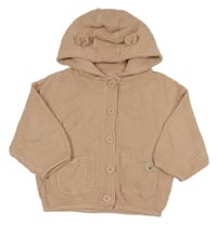 Ružová prešívaná prepínaci mikina s kapucňou Next