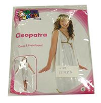 Nové - Kostým - 2set - Bílé šaty + čelenka - Kleopatra