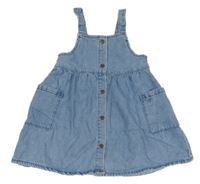 Modré rifľové prepínaci šaty Manor