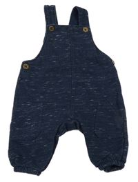 Tmavomodré melírované laclové tepláky F&F