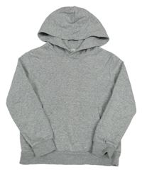 Sivá melírovaná mikina s kapucňou H&M