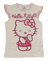 Svetloružové tričko s Hello Kitty