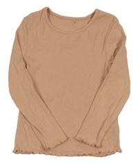 Marhuľové rebrované tričko zn. George