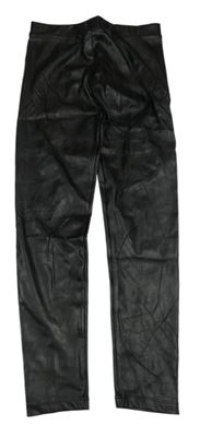 Černé koženkové legíny dunnes