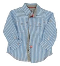 Modro-biela pruhovaná košeľa kanz