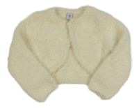 Smotanové chlpaté prepínaci svetrové bolerko Tu