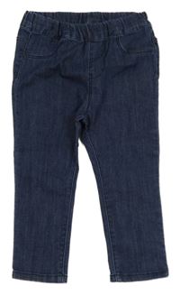 Tmavomodré džegíny H&M