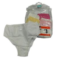 Nové - 9x bílo-barevné kalhotky George