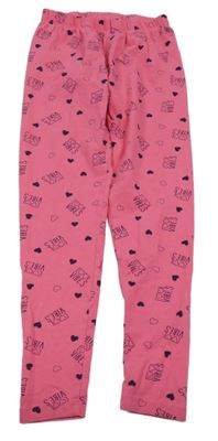 Ružové legíny s nápismi Y.F.K.